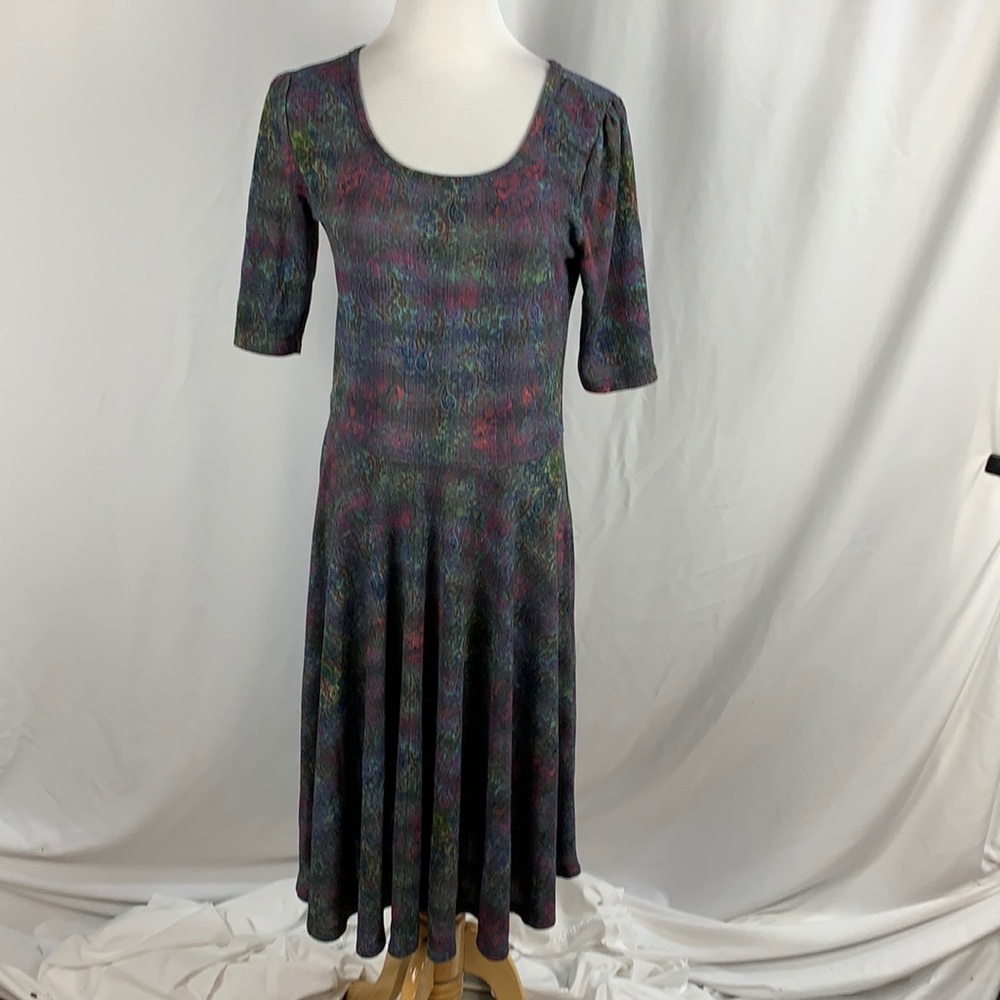 LuLaRoe Nicole Short Sleeve Paisley Print Dress